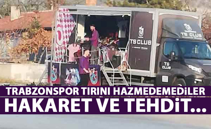 Trabzonspor tırını hazmedemediler! Hakaret edip hedef gösterdiler