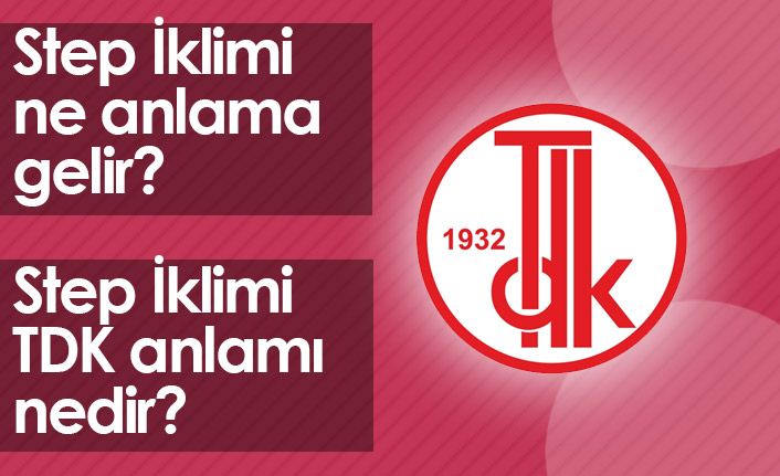 Step İklimi Ne Demektir? Step İklimi TDK Anlamı Nedir?