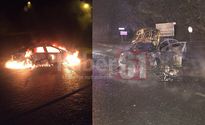 Trabzon’da kaza! Alev topuna döndü