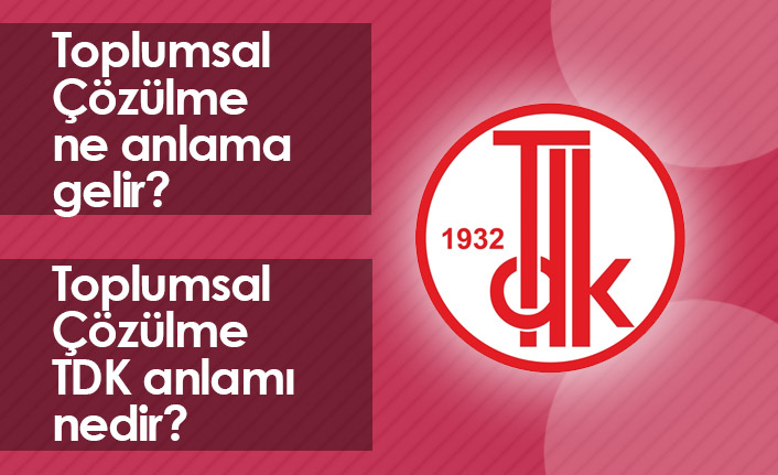 Toplumsal Çözülme Ne Demektir? Toplumsal Çözülme TDK Anlamı Nedir?