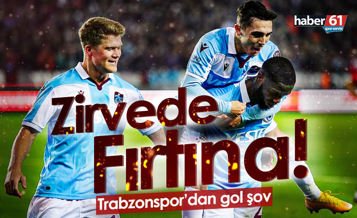 Lider Trabzonspor Gaziantep'i farklı geçti!