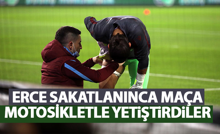 Erce sakatlanınca maça motosikletle yetiştirdiler