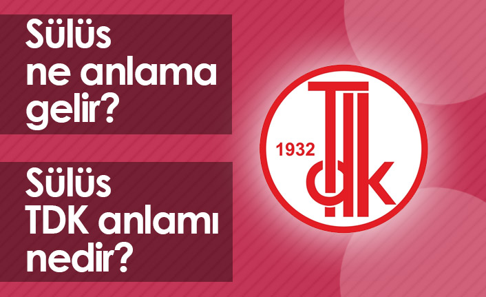 Sülüs Ne Demek? Sülüs TDK Anlamı Ne?