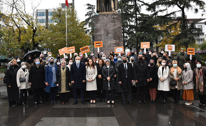 Trabzon’da AK Parti’den açıklama! “Kadına şiddet insanlığa ihanettir”