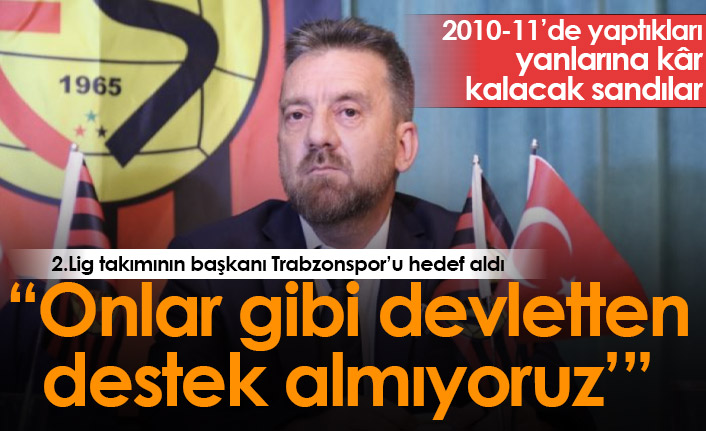 Eskişehir başkanından hadsiz çıkış: Trabzonspor gibi devletten destek almıyoruz