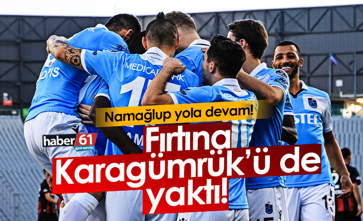 Zirvede fırtına! Trabzonspor Karagümrük'ü de kayıpsız geçti