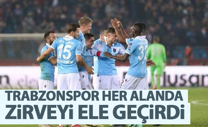 Trabzonspor her alanda zirvede