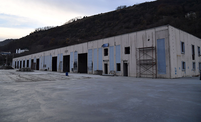 Trabzon'da Ortahisar’ın yeni şantiye binasında sona doğru