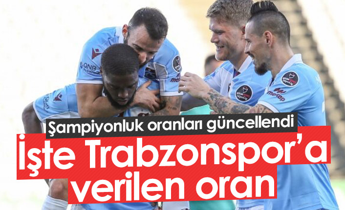 Süper Lig'in güncel şampiyonluk oranları - 30.Kasım.2021