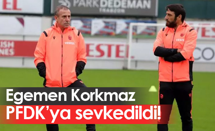 Trabzonspor'da Egemen Korkmaz PFDK'lık oldu