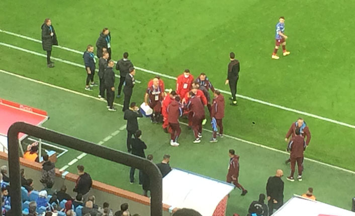 Trabzonspor’da şok! Conelius sedye ile çıktı