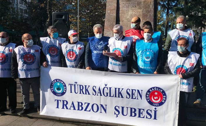 Trabzon’da Sağlık Çalışanları eylemde: “Talebimiz nettir”