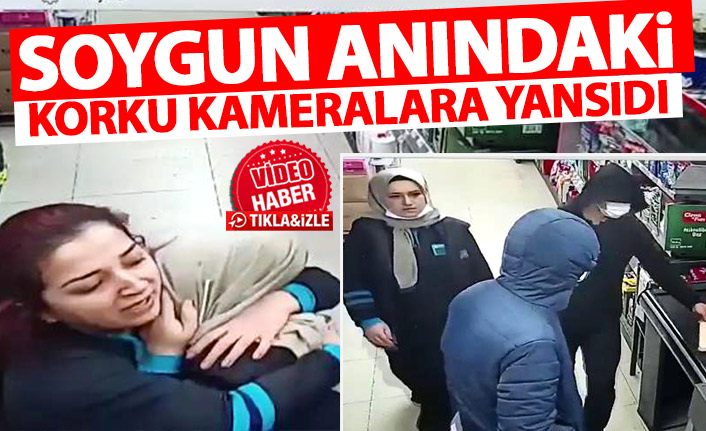 Soygun girişiminde yaşanan korku kameraya yansıdı