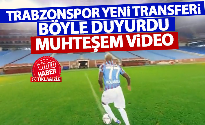 Trabzonspor yeni transferi muhteşem bir video ile tanıttı! İşte forma numarası