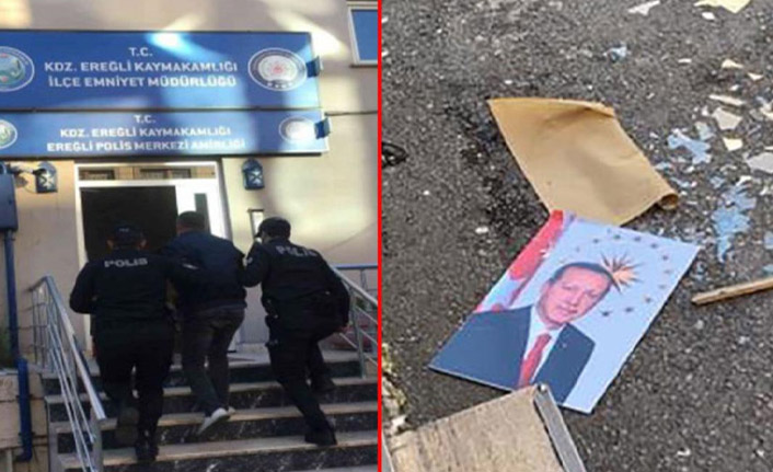 Erdoğan'ın fotoğrafını yere atıp hakarette bulunmuştu, karar verildi