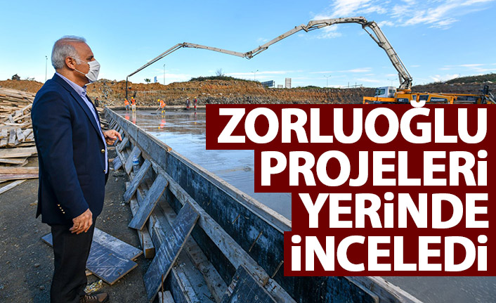 Zorluoğlu haftaya denetimlerle başladı. projeleri yerinde inceledi.