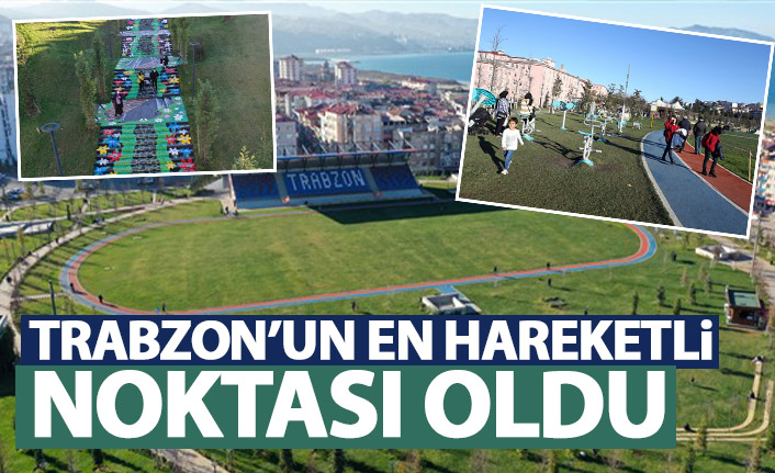 Türkiye'nin "spor temalı ilk millet bahçesi" Trabzon'un en hareketli noktası oldu