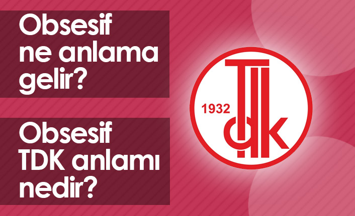 Obsesif Ne Demektir? Obsesif TDK Anlamı Nedir?
