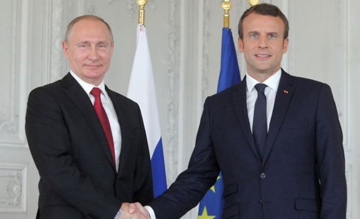 Putin ve Macron görüştü