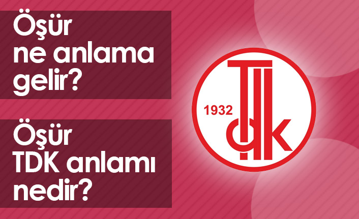 Öşür Ne Demektir? Öşür TDK Anlamı Nedir?