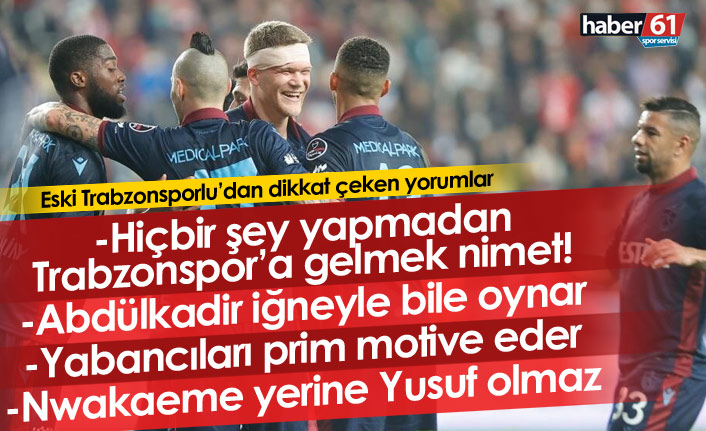 Erman Özgür: Hiçbir şey yapmadan Trabzonspor'a gelmek büyük nimet!
