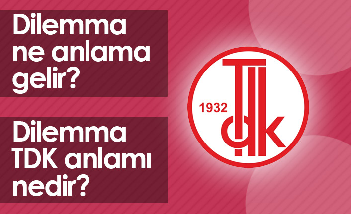 Dilemma Ne Demek? Dilemma TDK Anlamı Ne?