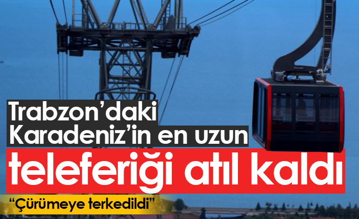 Beşikdüzü'ndeki teleferik atıl kaldı