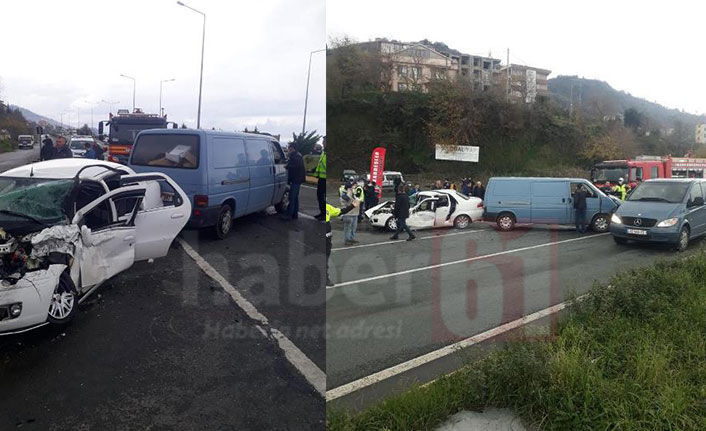 Trabzon Arsin’de 2 Araç Çarpıştı: 6 Kişi Yaralandı