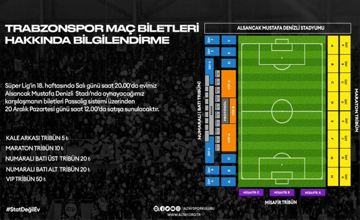 Trabzonspor maçı bilet fiyatlarını açıkladılar!