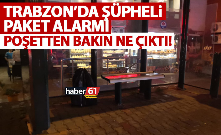 Trabzon'da şüpheli paket alarmı! Paketten bakın ne çıktı 20-12-2021