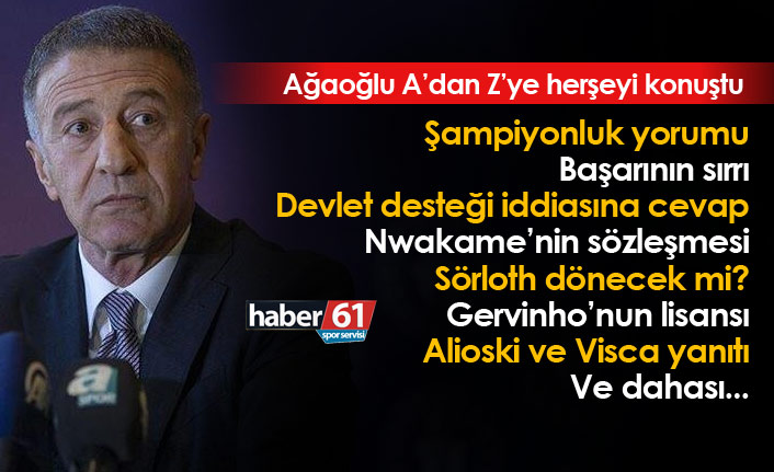 Ahmet Ağaoğlu'ndan şampiyonluk yorumu