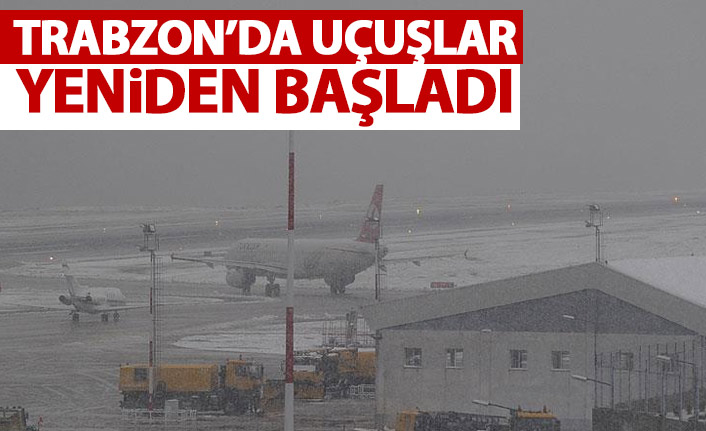Trabzon'da hava ulaşımı yeniden başladı