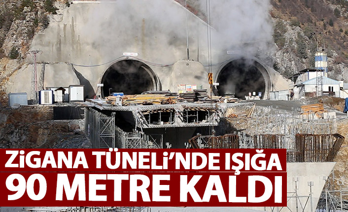 Yeni Zigana Tünelinde ışığa 90 metre kaldı
