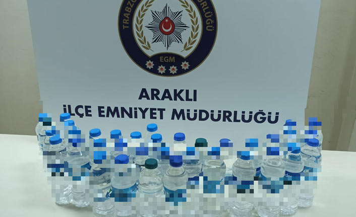 Trabzon’da sahte içki ele geçirildi