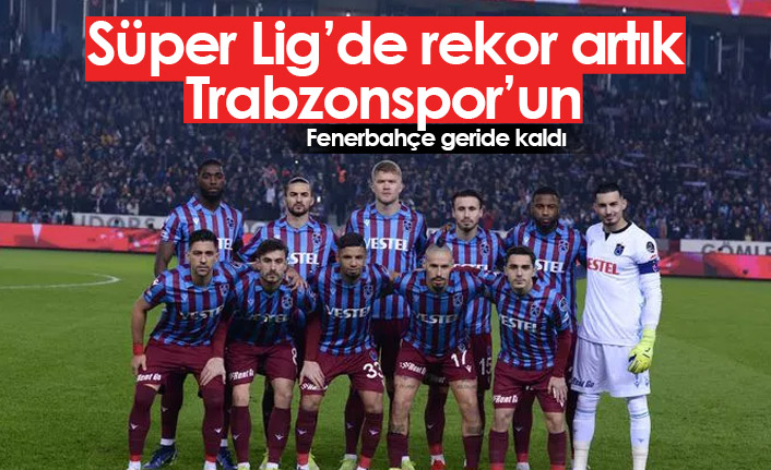 Rekor artık Trabzonspor'un