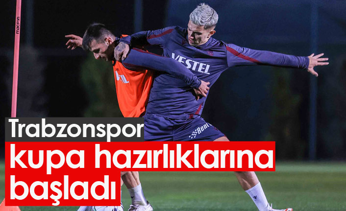 Trabzonspor kupa'da Boluspor'a hazırlanıyor.