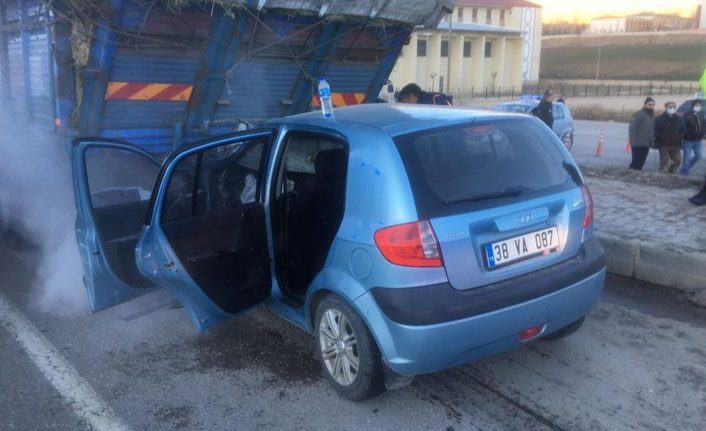 Bayburt'ta kaza: 1 kişi yaralandı