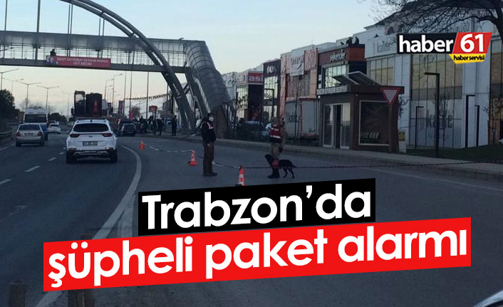 Trabzon'da şüpheli paket alarmı 27-12-2021