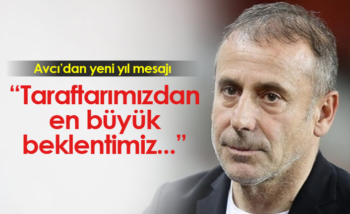 Avcı'dan yeni yıl mesajı