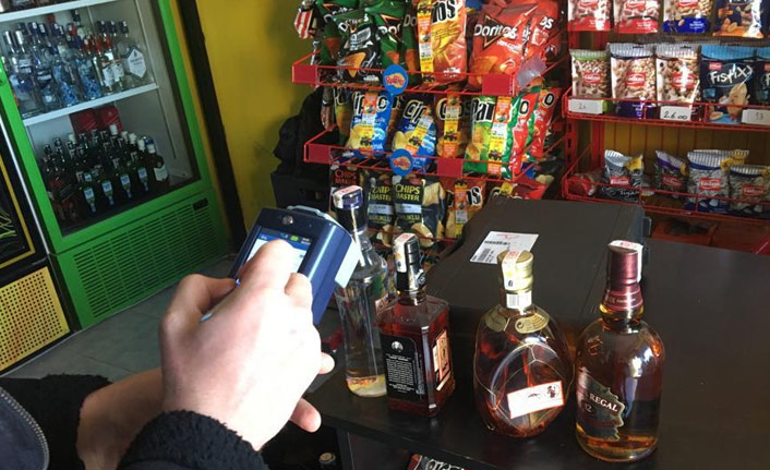 Trabzon'da 16 işyerinde sahte alkol denetimi