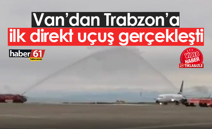 Van'dan Trabzon'a ilk direkt uçuş gerçekleşti