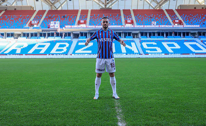 Edin Visca Trabzonspor formasını giydi