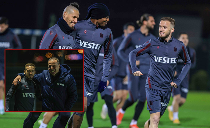 Edin Visca Trabzonspor ile ilk antrenmanına çıktı