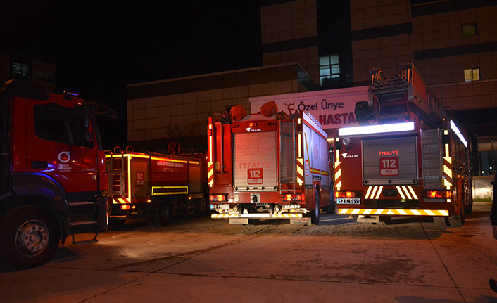 Ordu’da özel hastanede yangın paniği