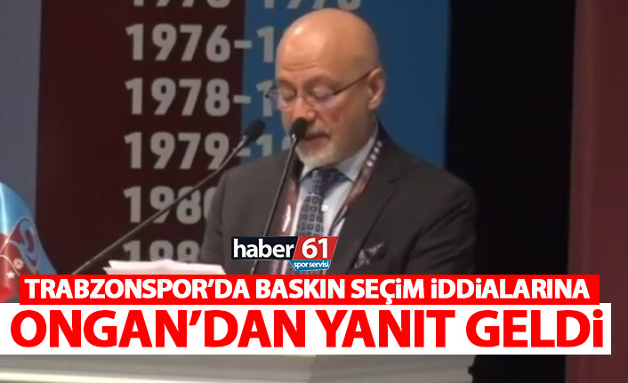 Trabzonspor Divan Kurulu'nda baskın seçim mi var? Ongan iddiaları yanıtladı