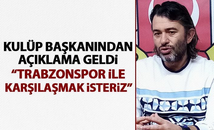 Bandırmaspor'dan açıklama: Trabzonspor'u rakip olarak isteriz