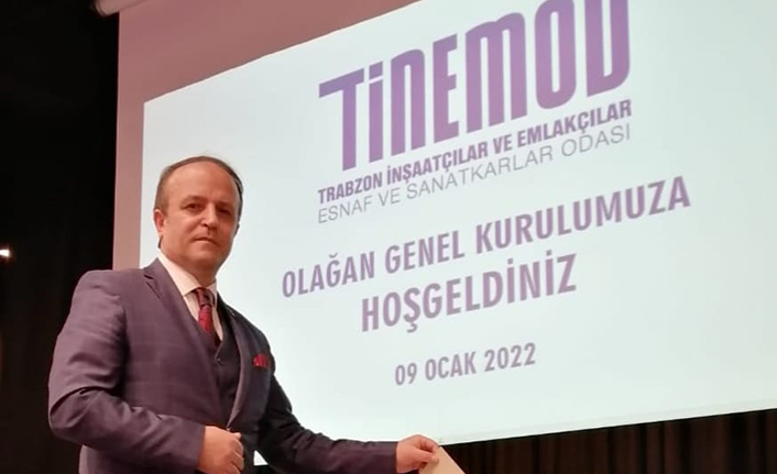 Trabzon İnşaatçılar Esnaf ve Sanatkarlar Odası'nda Ayhan Taflan 4. kez başkan