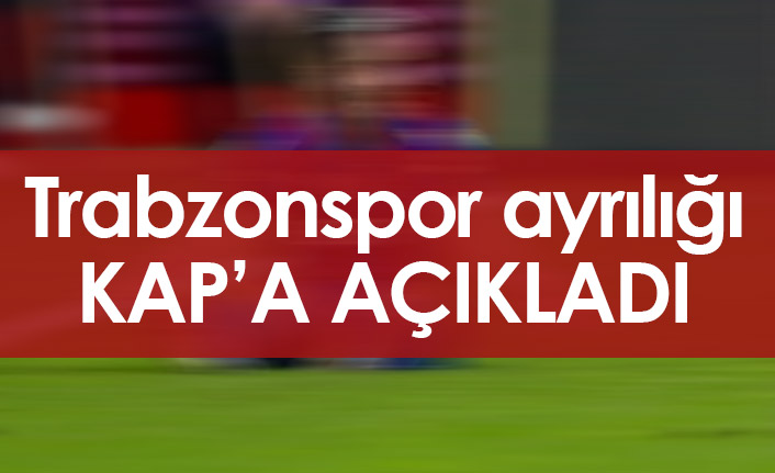 Trabzonspor Yusuf Sarı'nın sözleşmesini feshetti!
