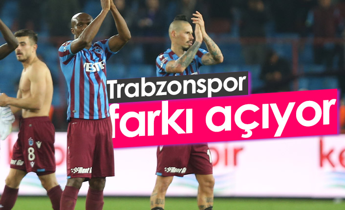 Trabzonspor rakipleriyle farkı açıyor