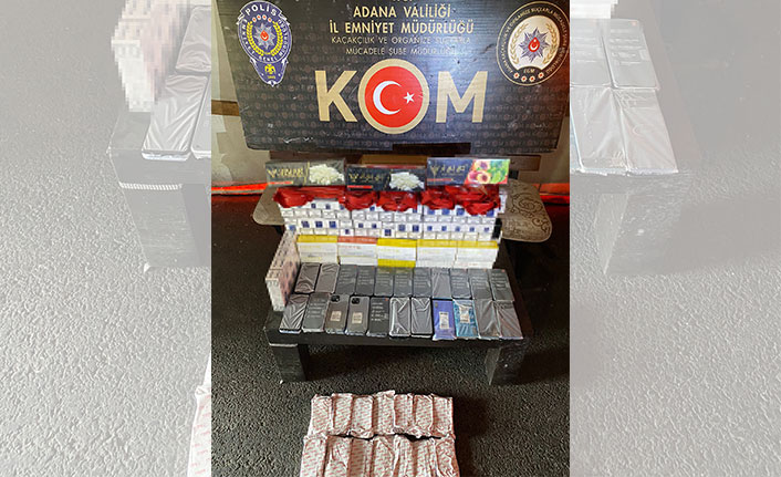 Adana'da 66 kaçak cep telefonu ele geçirildi